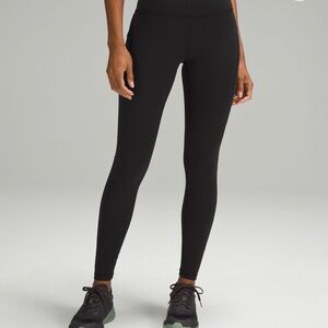 Lululemon Wunder Train 28” with Pockets Sz 14 Black